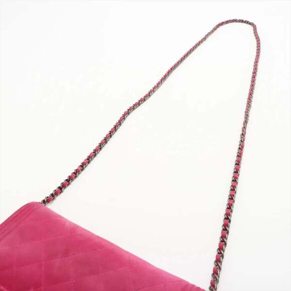 Chanel Boy Velour Chain Wallet Shoulder Bag for Women - Picture 5 of 15